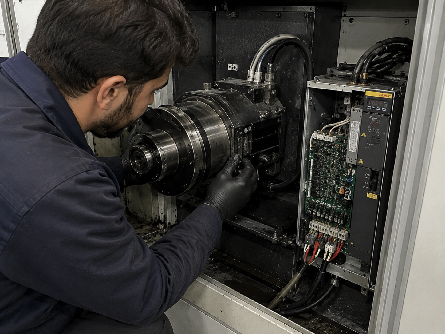 تعمیر درایو اسپیندل CNC و تنظیم سرعت