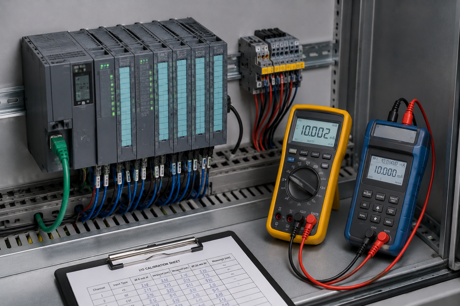 کالیبراسیون کامل کارت آنالوگ PLC (4-20mA / 0-10V)